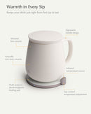 Ui+ Self-heating Mug Set - Jasmine White