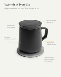 Neo Self-heating Mug Set- Inkstone Black