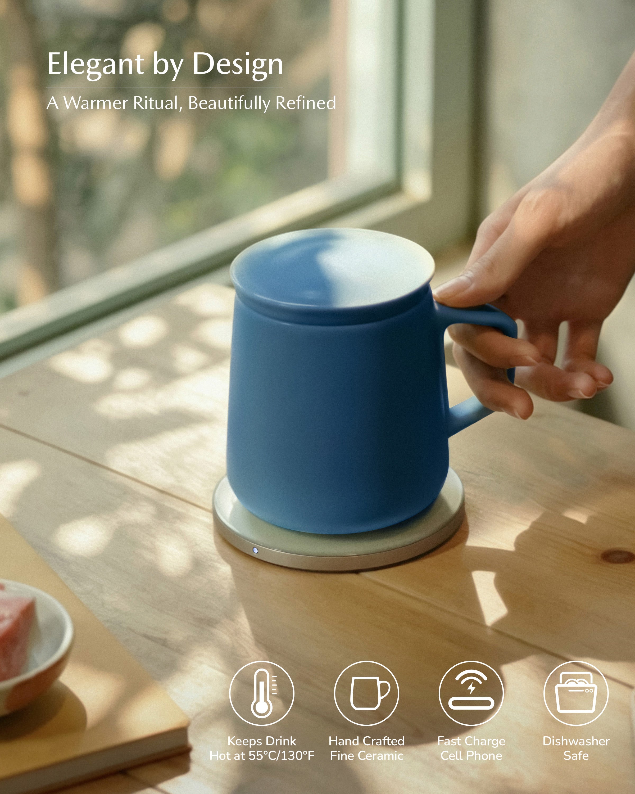 Neo Self-heating Mug Set - Deep Navy