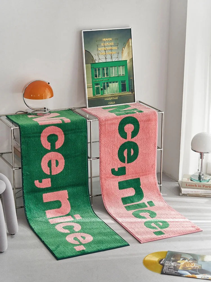 Nice, Nice Graphic Tufted Bath Mat & Runner Rug