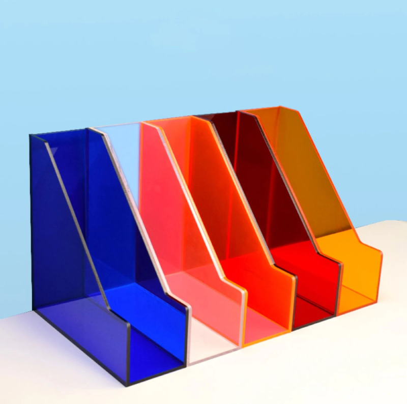 Acrylic A4 File Storage Case desk organizer for office and school
