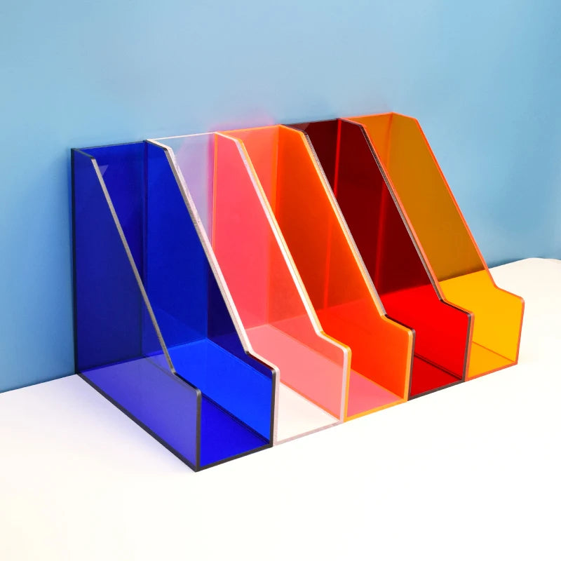 Acrylic File Storage Prism Pop Acrylic File Organizer – Letifly Lights & Decor