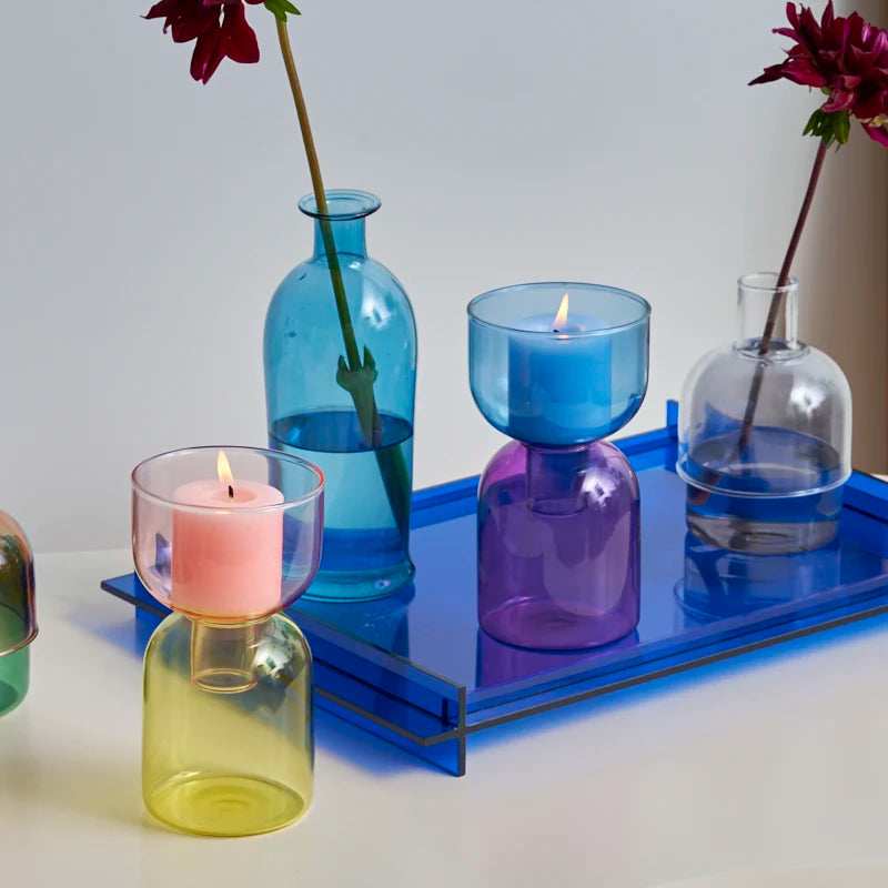 Radiant Glass DYI Vase & Candle Holder