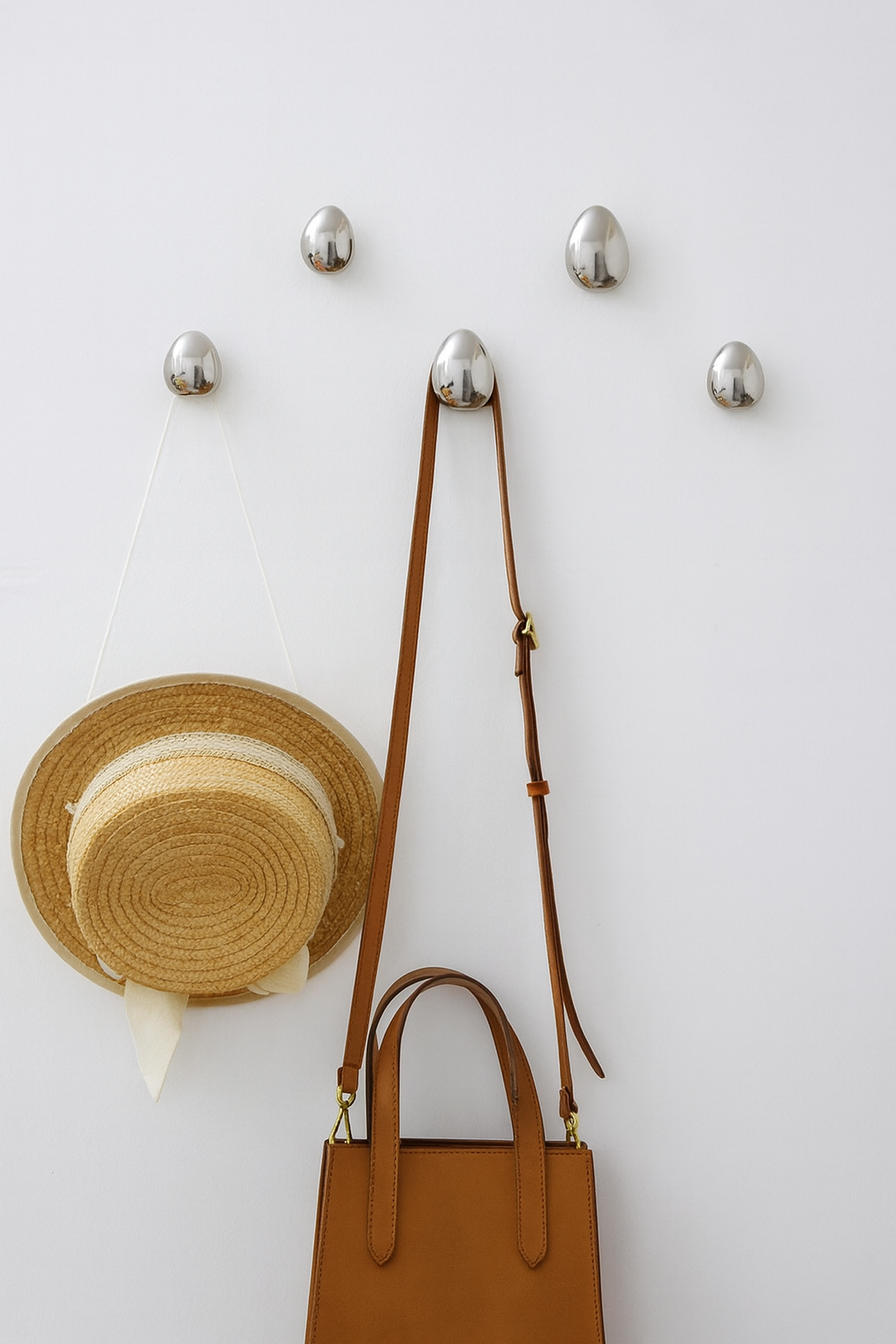 Raindrop Chrome Ceramic Hooks 2pc | Letifly Lights & Decor