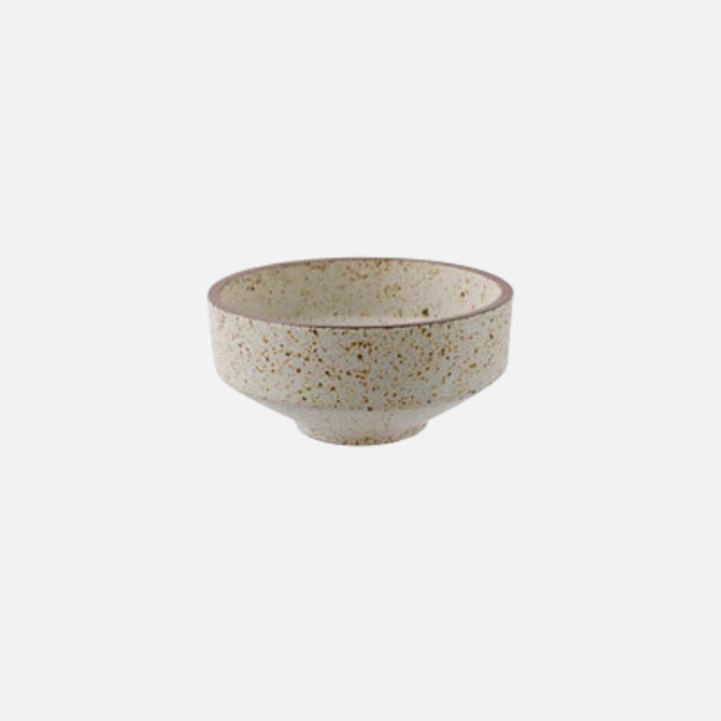 Retro Speckled Matte Ceramic Bowl