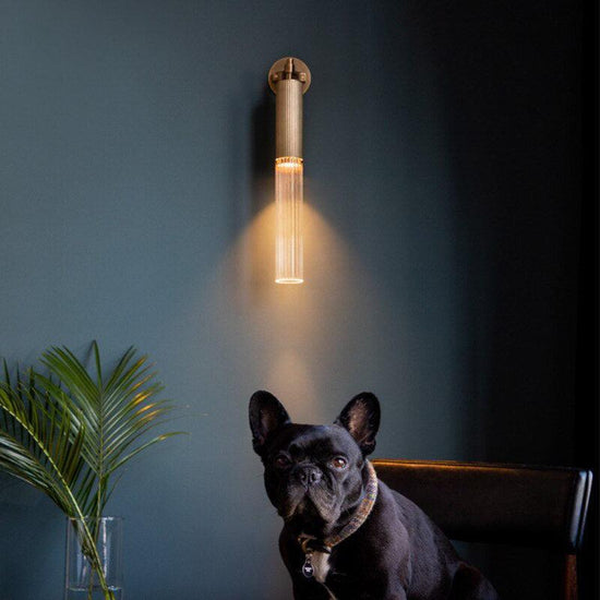 Ripple Wall Lamp 42cm Copper CE | Letifly Lights & Decor