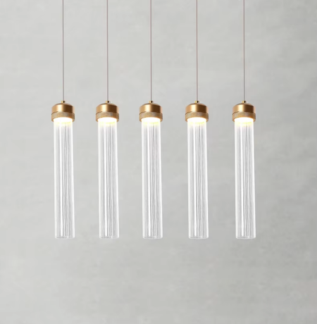 Ripple Drop Tube LED Pendant & Chandelier Light – Letifly Lights & Decor