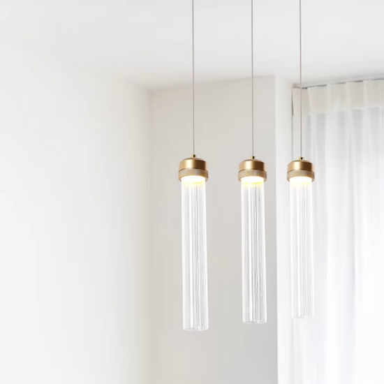 Ripple Drop Tube LED Pendant & Chandelier Light – Letifly Lights & Decor