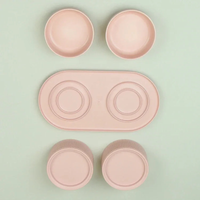 Roman Classic Elevated Double Pet Feeding Bowls