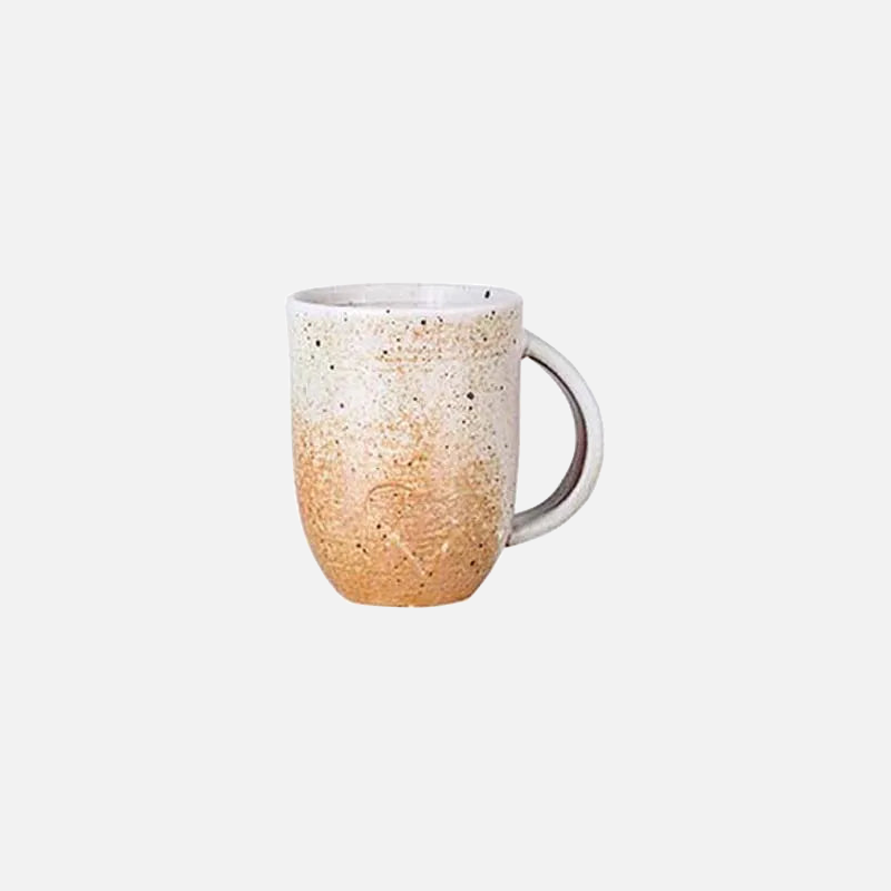 Rustic Ceramic Coffee Mug & Saucer Set – Letifly Lights & Decor