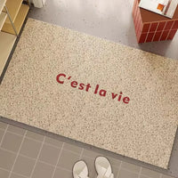 French PVC Doormat Cuttable House Entrance Welcome Mat Rug Carpet Anti Dust Pad Outdoor Aesthetic Home Room Decor-Letifly Lights and Decor