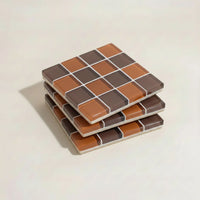 Pixel Vintage Tile Coasters