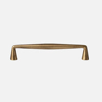 Letifly Lights & Decor - Sutton Brass Cabinet Pull - Slim antique brass cabinet handle with 128 mm mounting pitch