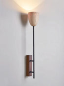 American Retro Style Wall Lamp Natural Stone E27 Bulb For Living Room Bedroom Hotel Wood Base Home Decor Sconce-Letifly Lights and Decor