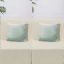 Plush pillow covers ink-wash ombré velour ultra-soft set of 2 pillowcases