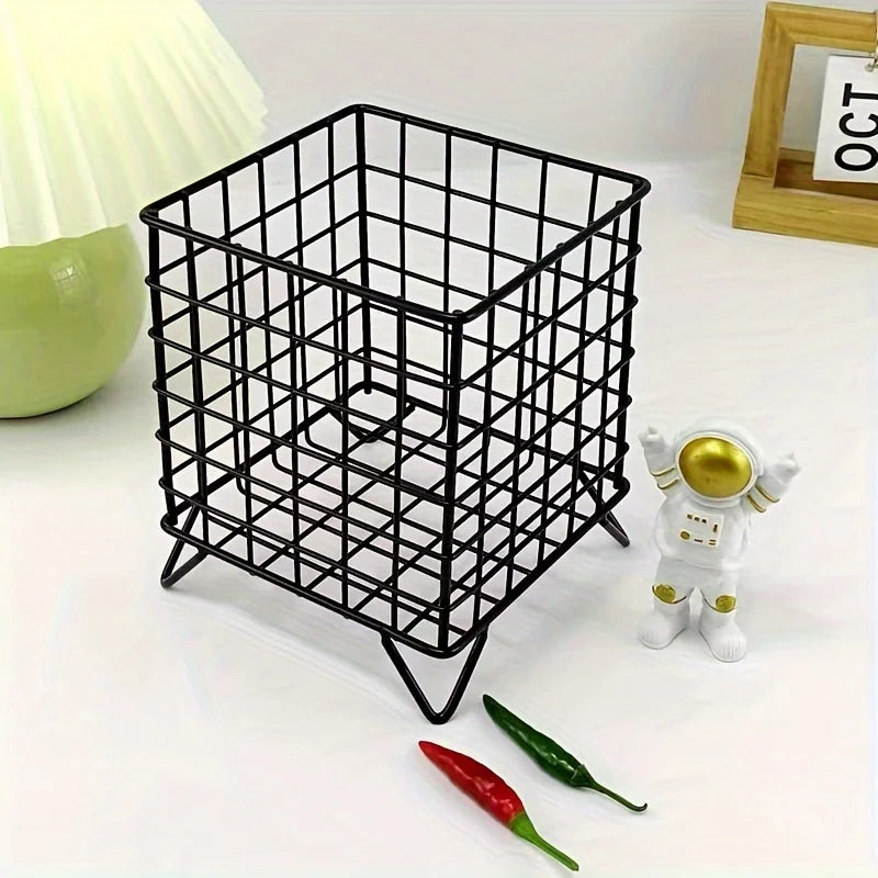 1pc Office Desk Storage Basket - Multi-functional Storage Basket, Shelf Basket-Letifly Lights and Decor