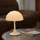 Table lamp dome silhouette glossy finish mid century style mushroom table lamp