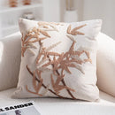textured neutral throw pillow cover tufted cotton decorative cushion