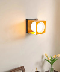 Memphis Bedroom Bedside Wall Lamps Red Yellow Glass Ball Lamp LED Modern Color Dopamine Living Room Corridor Aisle Wall Lights-Letifly Lights and Decor