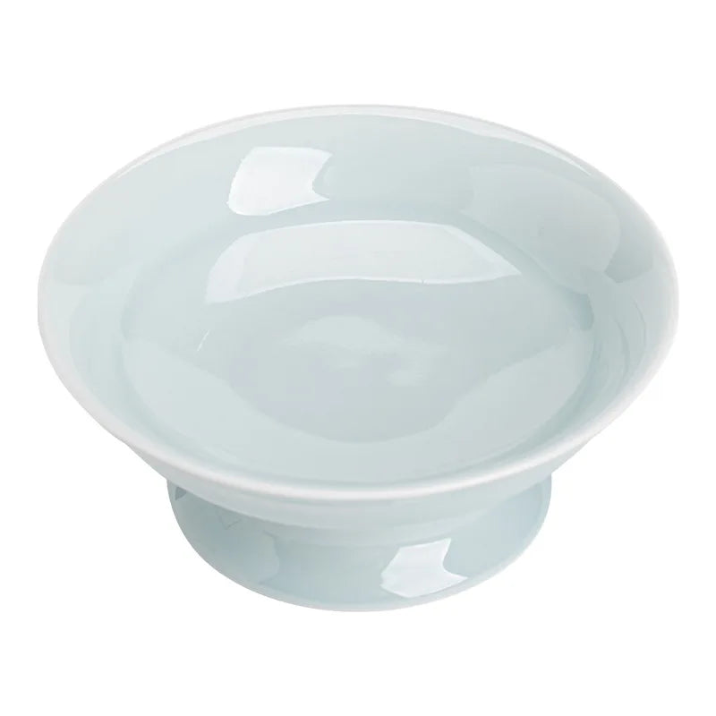Refreshment Plate, Ceramic Fruit Plate, Small Living Room Household Snack Plate, High-Footed Fruit Tray, Nut Plate.-Letifly Lights and Decor