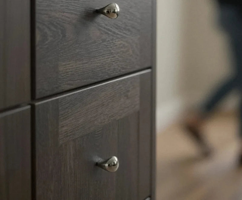 Santaya Solid PVD Nickel-silver Brass Handles Kitchen Cabinet Pulls Bedroom Wardrobe Drawer Knobs Furniture Handle-Letifly Lights and Decor