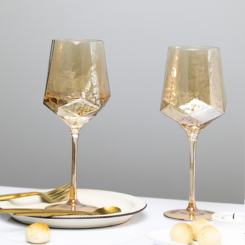 Golden Fantasy Glasses: Luxury Glassware Collection for Stylish