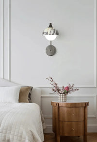 Orion Marble Sconce Black marble wall sconce alabaster stone modern luxury bedroom wall light