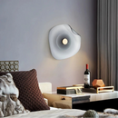 Halo Shade Sconce Japanese Retro Irregular Shape Glass Wall Lights Modern Nordic Bedroom Living Room Board Wall Lamp Entrance Lighting Home Decor LED