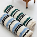 Soft Rug Stripe Tufting Bathroom Mat Bedroom Carpet Doormat Floor Anti Slip Pad Aesthetic Home Room Decor-Letifly Lights and Decor