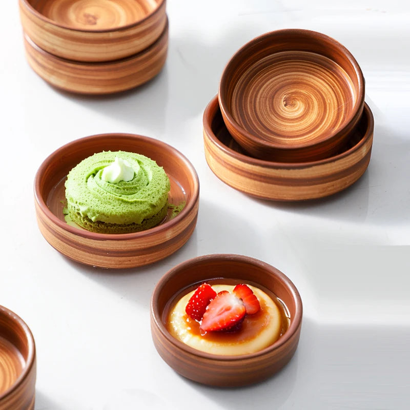 Clay Swirl Dessert Dish