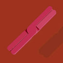 Foldable silicone heat resistant Crossfold Coaster Trivet, non-slip pot pan mat and coaster set in modern multi-color shades for kitchen table protection