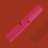 Foldable silicone heat resistant Crossfold Coaster Trivet, non-slip pot pan mat and coaster set in modern multi-color shades for kitchen table protection