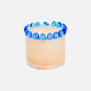 Colorful frosted glass vase ring design mini cylindrical bud vase for stems candles diffuser