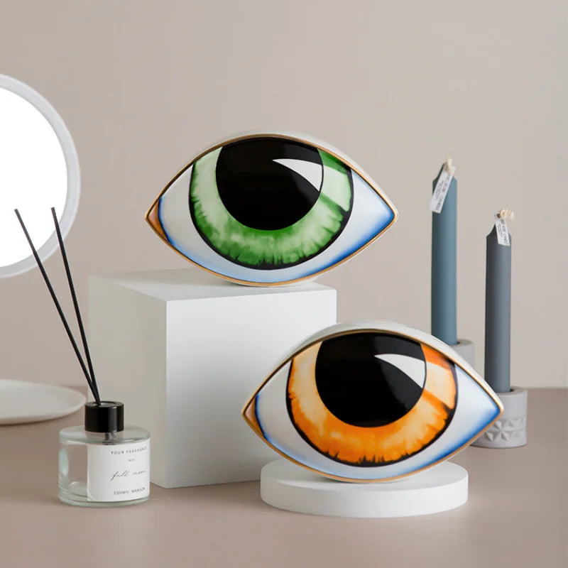 Bold Eye Decorative Accent Surreal Art Piece Sculpture