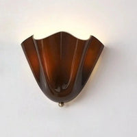 Wall Sconce petal glass sculptural ambient lighting colored glass decorative wall lamp