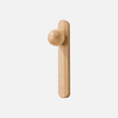 solid wood hemisphere cabinet pulls minimalist round drawer handles natural wood furniture hardware