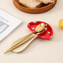 Ceramic Spoon Rest High Temperature Resistant Mushroom, Exquisite And Cute Spoon Plates for House Warming Gift-Letifly Lights and Decor