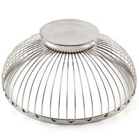 Verge Wire Basket Set stainless steel wire fruit basket modern kitchen bowl polished silver produce holder