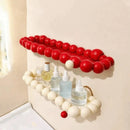 Plastic Cloud Suction Cup Storage Rack Punch Free Large Capacity Cosmetics Storage Rack Space Saving Removable-Letifly Lights and Decor