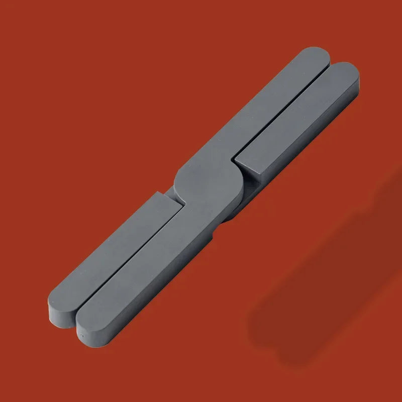 Foldable silicone heat resistant Crossfold Coaster Trivet, non-slip pot pan mat and coaster set in modern multi-color shades for kitchen table protection