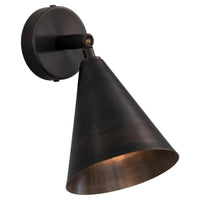 Vetra Cone Copper Wall Sconce copper cone wall sconce adjustable modern black gold LED bedside lamp