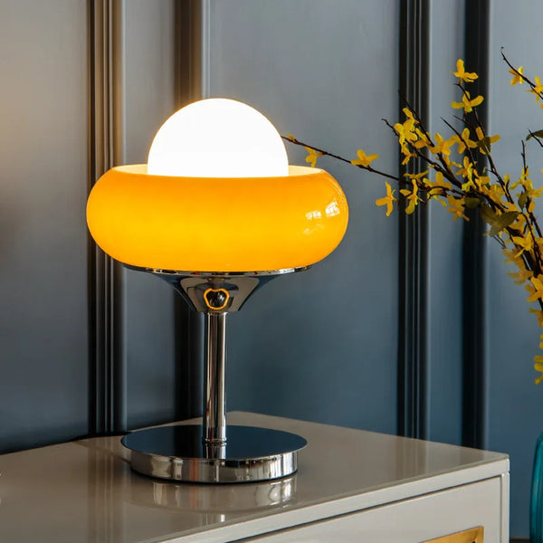 Starburst Retro Glass & Chrome LED Table & Floor Lamp