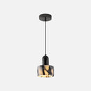Carrara Eclipse Lamp Luxury Black Round Natural Stone Pendant Lamp High-end Bedroom Bedside LED Chandelier Living room Decoration Home Hanging Lights