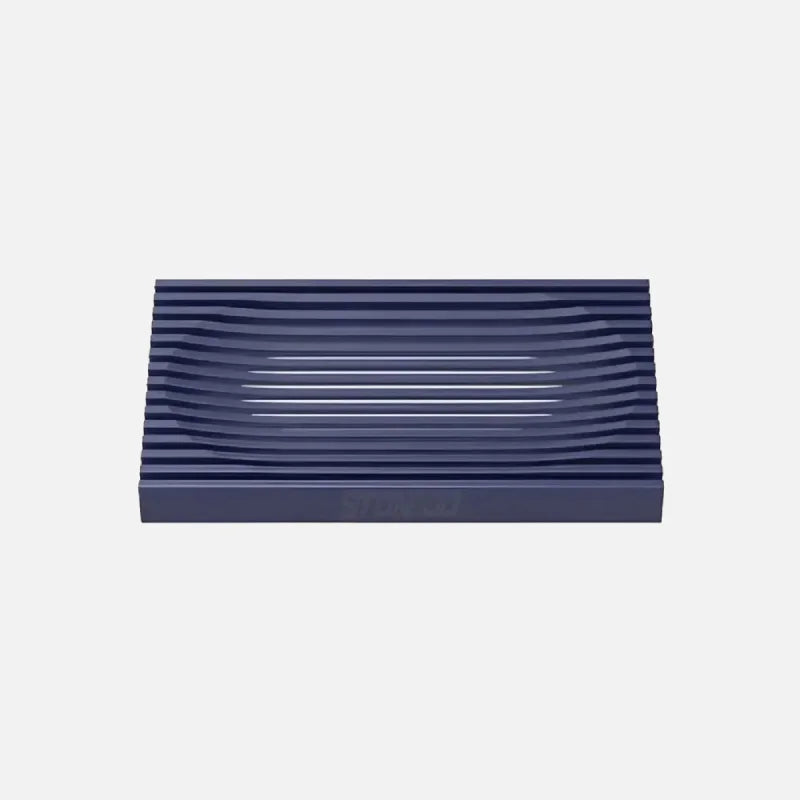 modern silicone soap dish soft glue punch-free bathroom soap holder with drain grooves non-slip design