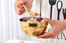 Small&Big Stainless Steel Chinese Rainbow Round Bowl Rice Soup Double Hot Insulation Container Noodle Bowl Kitchen Tableware-Letifly Lights and Decor