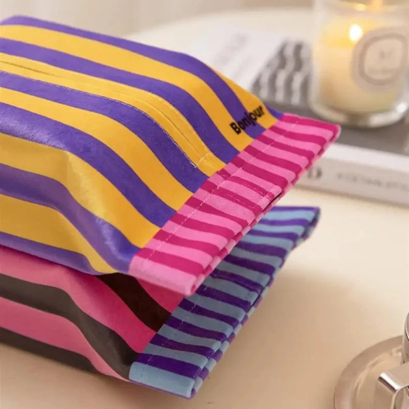 Memphis Rhapsody Luxury Tissue Box Bathroom Toilet Paper Holder Vintage Living Room Car Organizer Decorative Napkin Dispenser-Letifly Lights and Decor