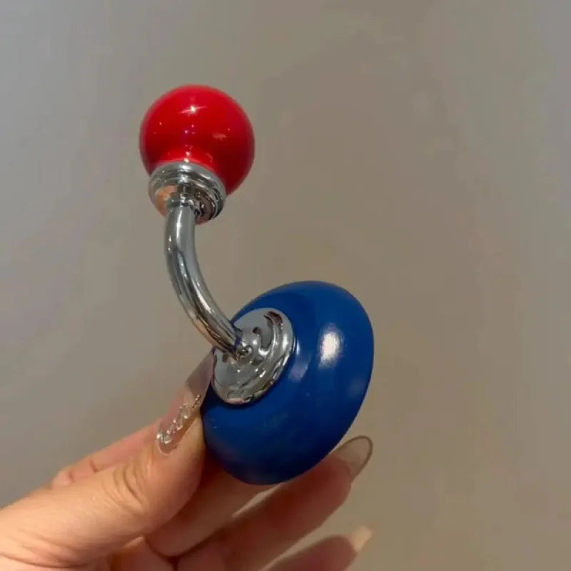 Magnetic wall hooks ceramic colorful retro modern hallway hooks ref hook magnets