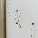 Kinetic Line Knobs & Pulls Minimalist brass cabinet knobs and pulls solid brass modern hardware set