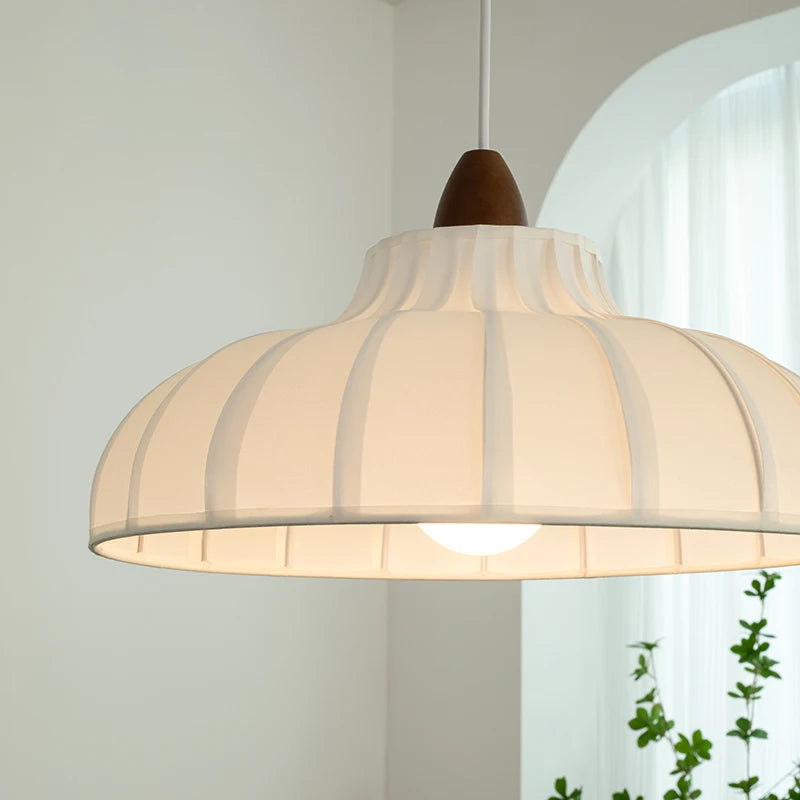 Wabi Sabi Fabric Pendant Lights for Dining Rooms Living Rooms Bedrooms Apartment Ceiling Lights Modern Atmosphere Room Decor-Letifly Lights and Decor