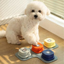 Training buttons set recordable talking dog buttons rubber mat colorful pet communication tool